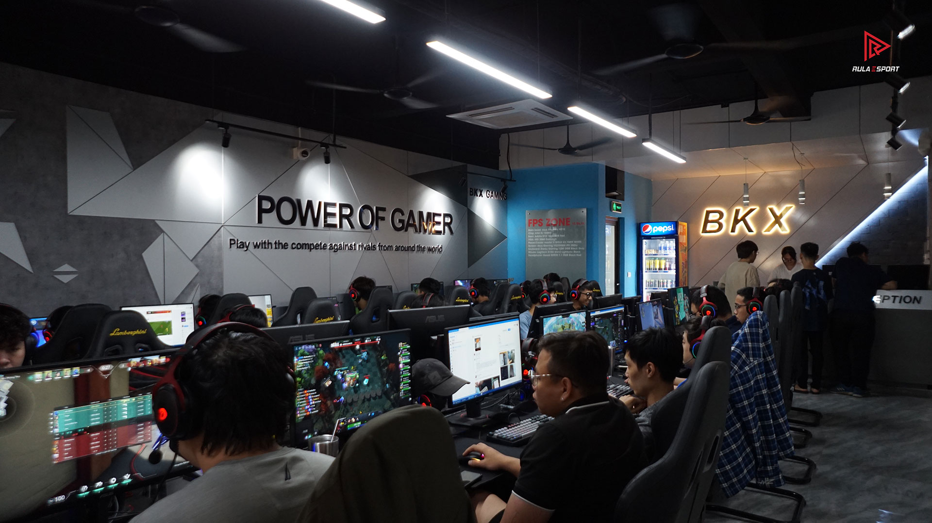 BKX Gaming - Dự án phòng net 30 máy do Rulaesports triển khai