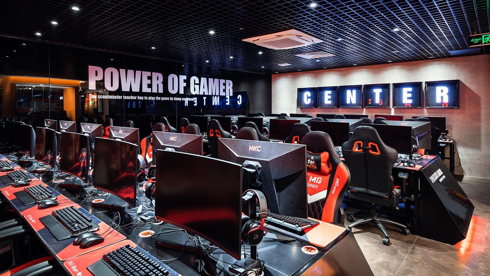 Thiết kế phòng net spartacus gaming center