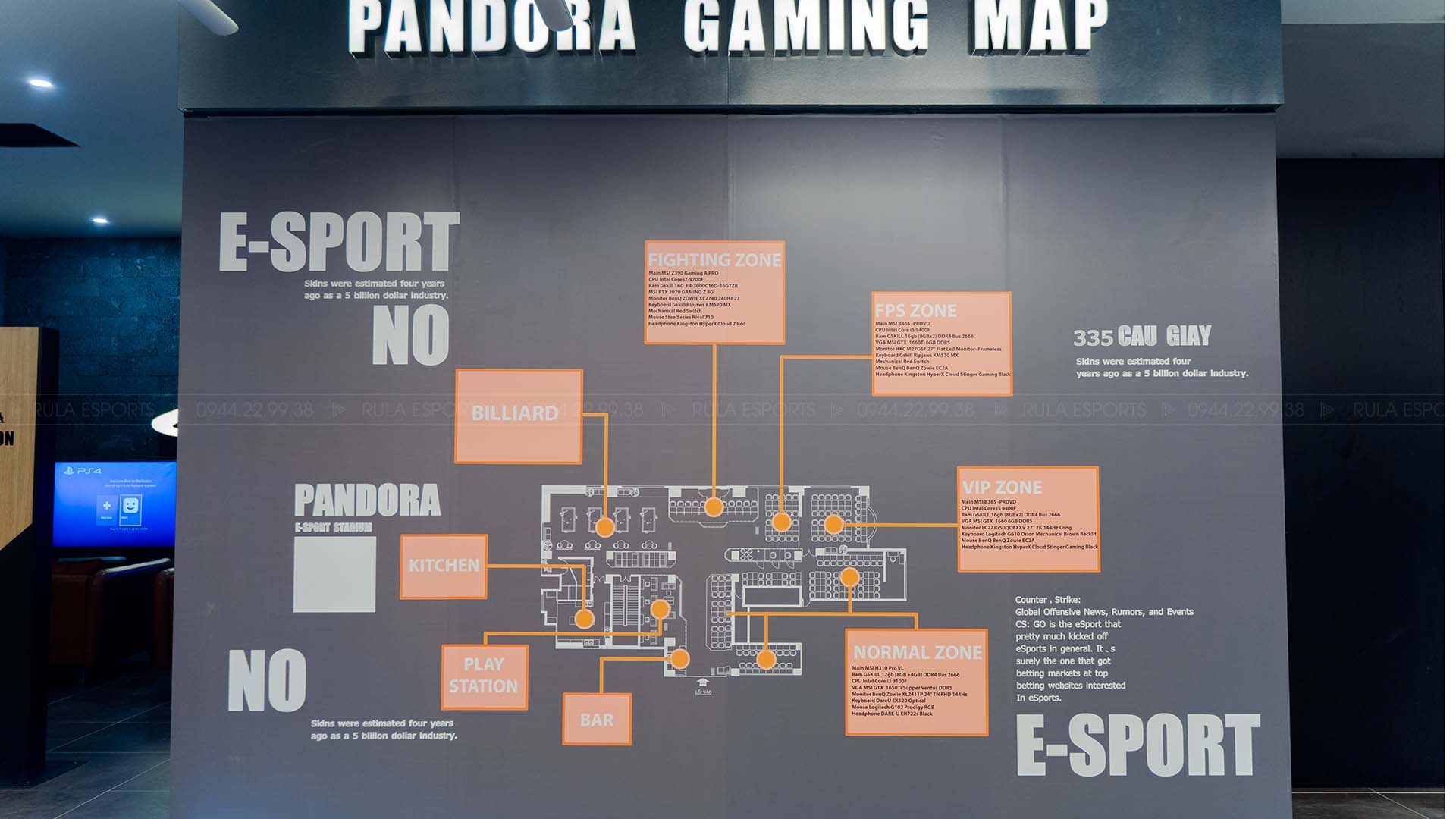 Pandora Gaming Center Cầu Giấy